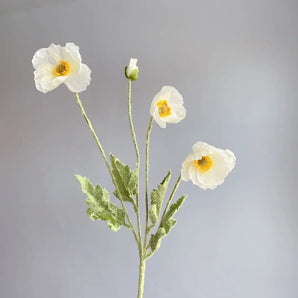 Bouquet de Coquelicots Artificiels Blancs