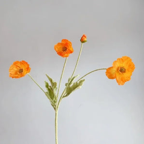 Bouquet de Coquelicots Artificiels Oranges