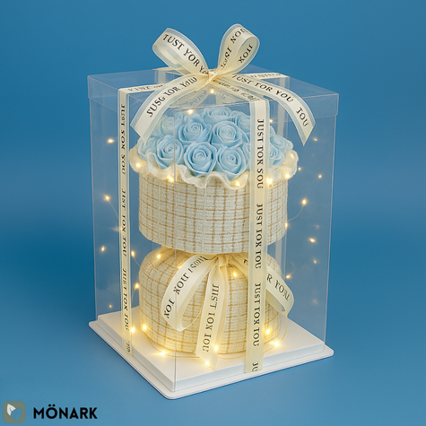 Bouquet de Roses Bleu Artificielle