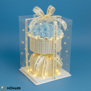 Bouquet de Roses Bleu Artificielle