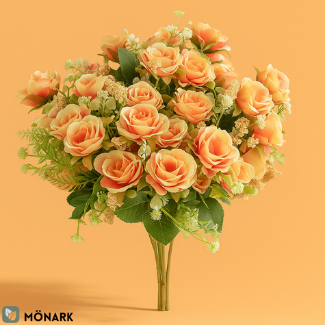 Bouquet de Roses Orange Clair