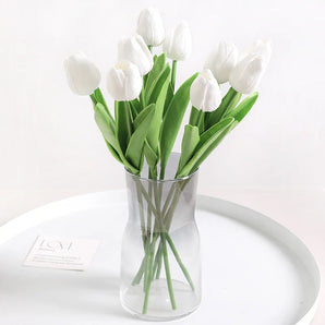 Bouquet de Tulipes Artificielles Blanches