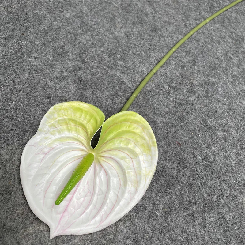 Branche d’Anthurium Tropical Blanche Artificielle