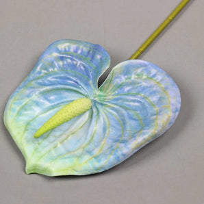 Branche d’Anthurium Tropical Bleue Artificielle