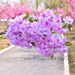 Branche De Cerisier Violet Artificiel (1 pièce)