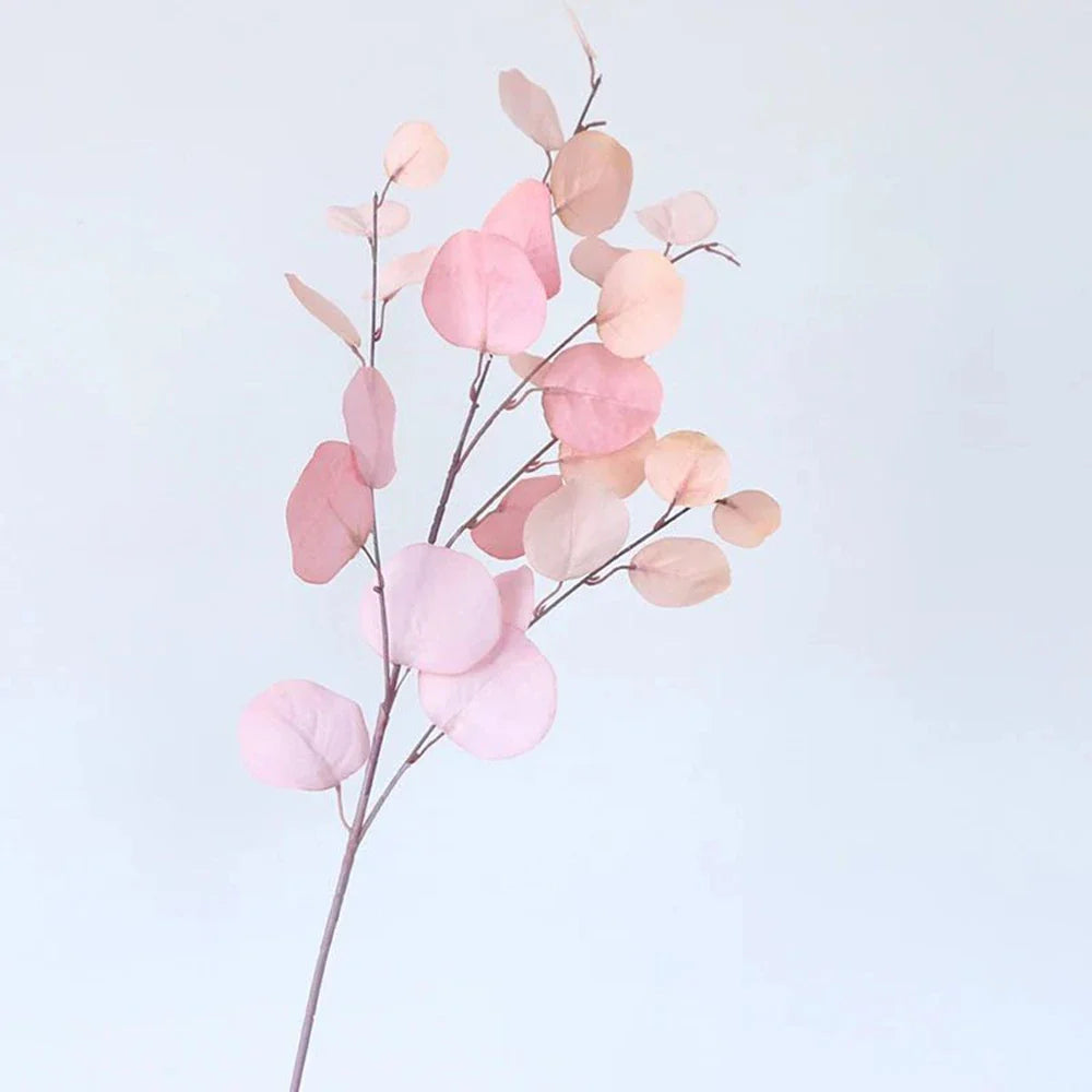 Branche d’Eucalyptus Rose Artificielle