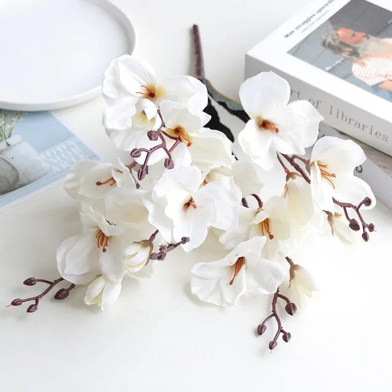 Branches de Magnolia Artificiel - Blanc