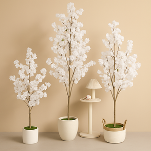 Cerisier Blanc Artificielle Sans Pot