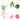 Glycine Rose Artificielle (Lot de 3)