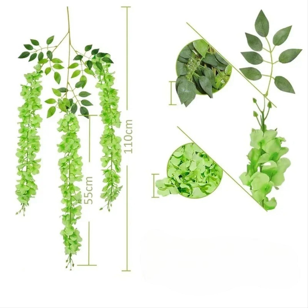 Glycine Vert Artificielle (Lot de 3)