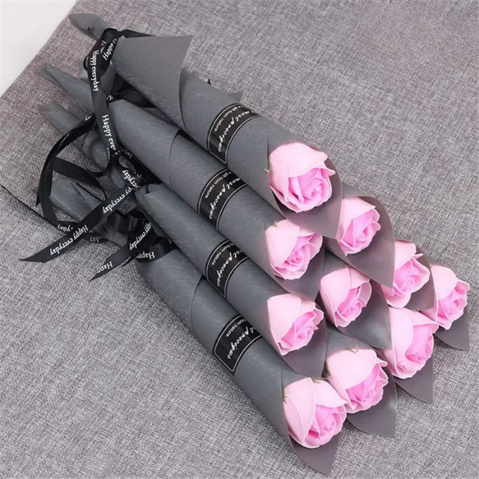 Lot de 10 Roses Rose Artificielle