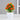 Petit Pot de Fleurs Artificielles Orange