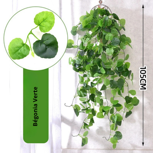 Plante Grimpante Bégonia Verte Artificielle