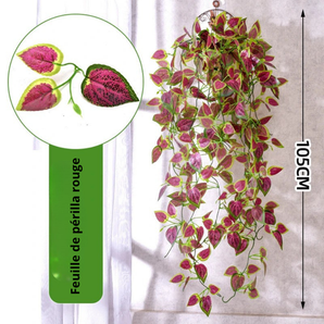 Plante Grimpante Périlla Rouge Artificielle