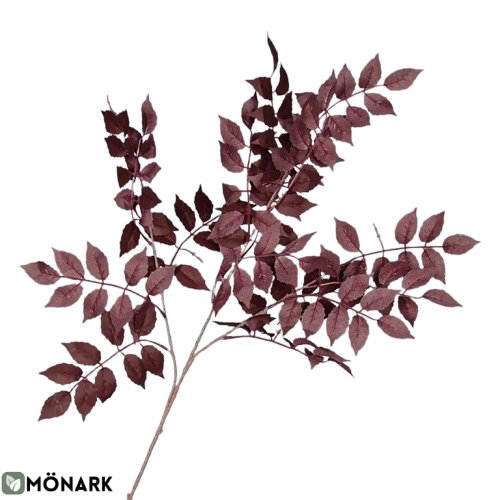 Plante Rouge Foncé En Soie Artificielle