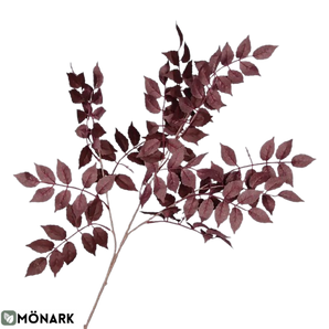 Plante Rouge Foncé En Soie Artificielle