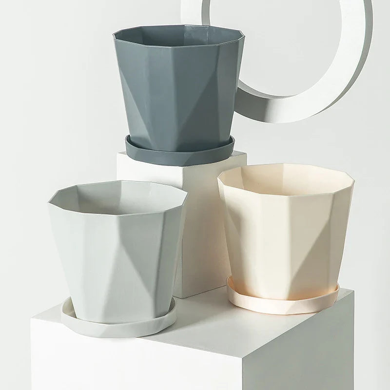 Pot de Fleurs Beige