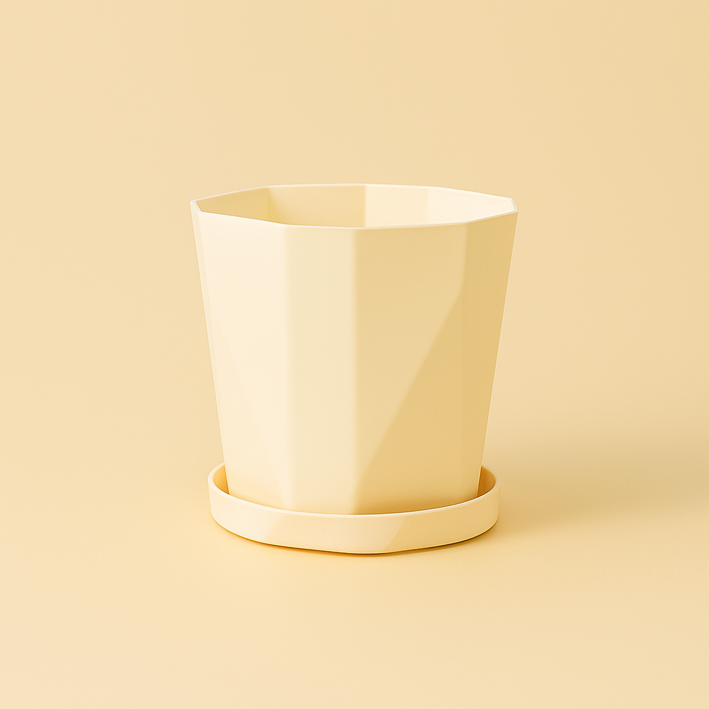 Pot de Fleurs Beige