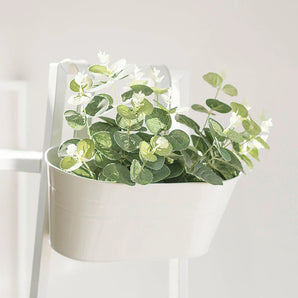 Pots De Fleurs Suspendu Blanc