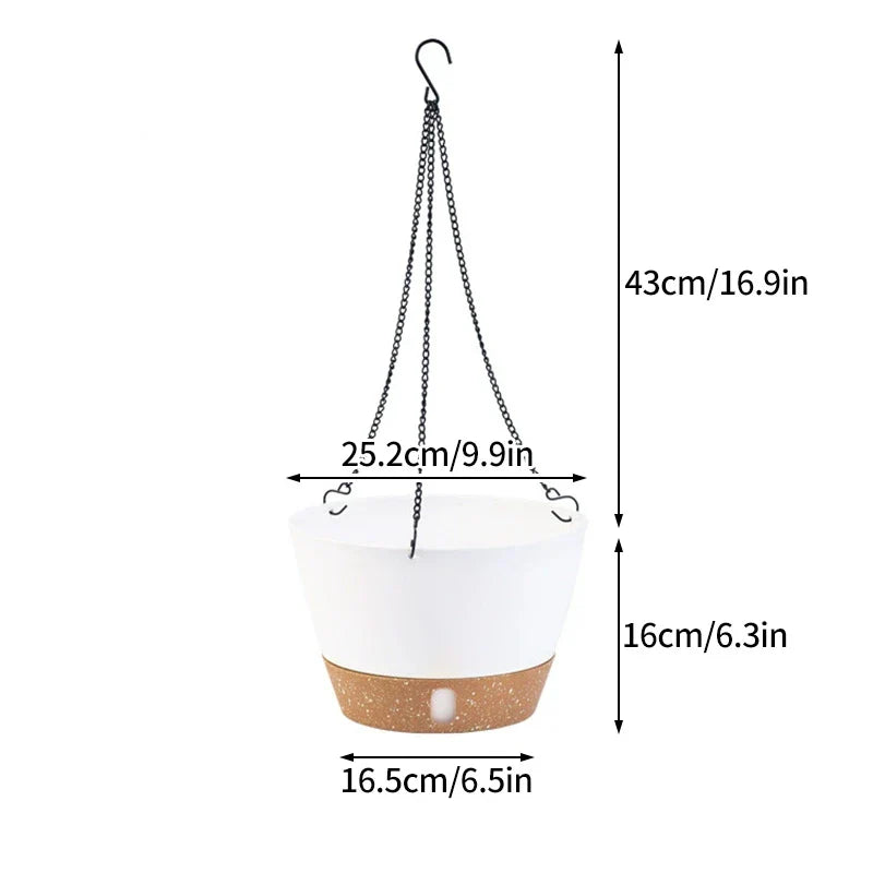 Pots de Fleurs Suspendu Moderne - Blanc