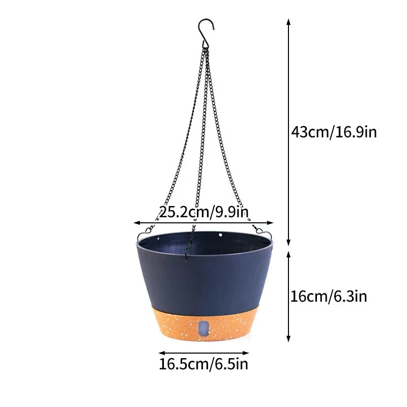 Pots de Fleurs Suspendu Moderne - Gris