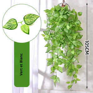 Plante Grimpante Vert/Blanc Artificielle
