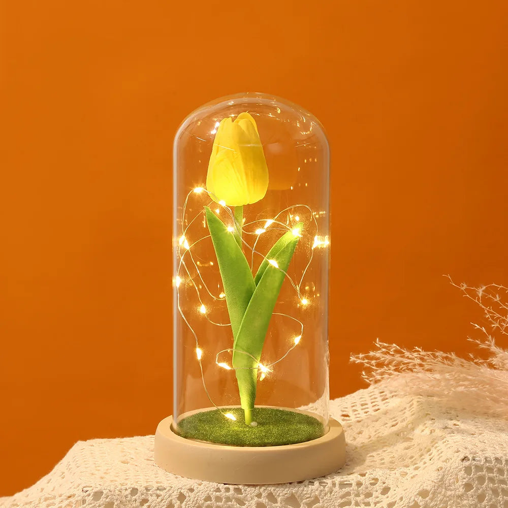 Tulipe Éternelle Jaune Artificielle